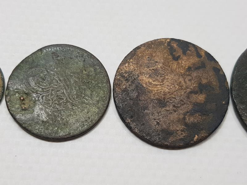 OSMANLI DÖNEMİ 40-20-10-5 PARA BAKIR MADENİ PARA SETİ