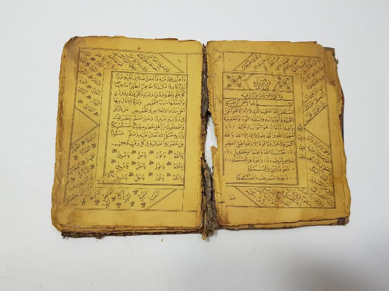 OSMANLI DÖNEMİ KABE VE MESCİDİ NEBİ RESİMLİ DELAİL-İ HAYRAT