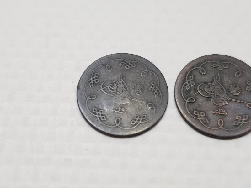 SULTAN ABDÜLHAMİD DÖNEMİ 3 ADET GÜMÜŞ KARAKURUŞ 5 PARA