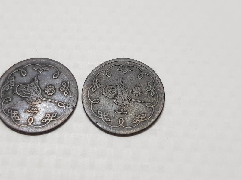 SULTAN ABDÜLHAMİD DÖNEMİ 3 ADET GÜMÜŞ KARAKURUŞ 5 PARA