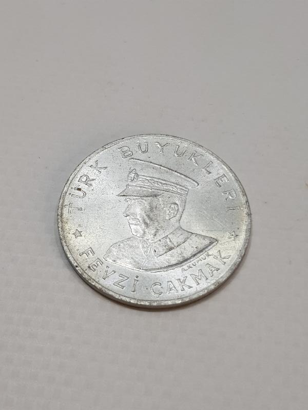 TÜRK BÜYÜKLERİ FEVZİ ÇAKMAK 10 PAY KUPONU - NADİR JETON