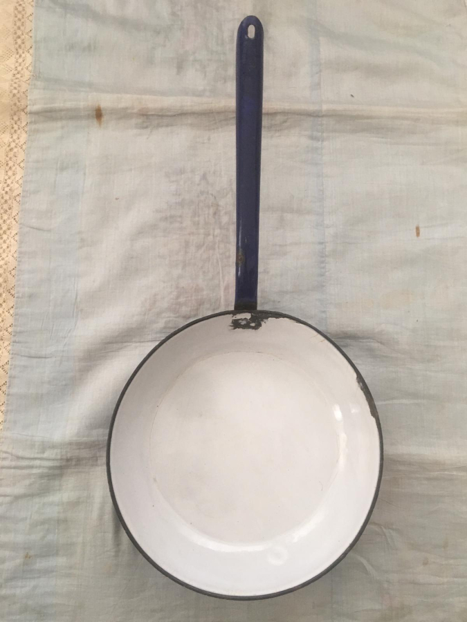 OSMANLICA YAZILI EMAYE TAVA