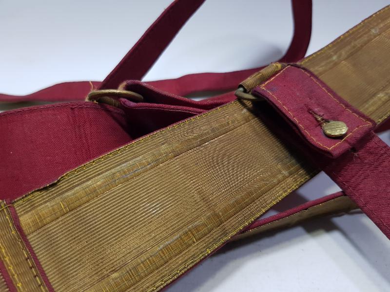 OSMANLI DÖNEMİ ALTIN SIRMA İŞLEMELİ SUBAY KEMERİ