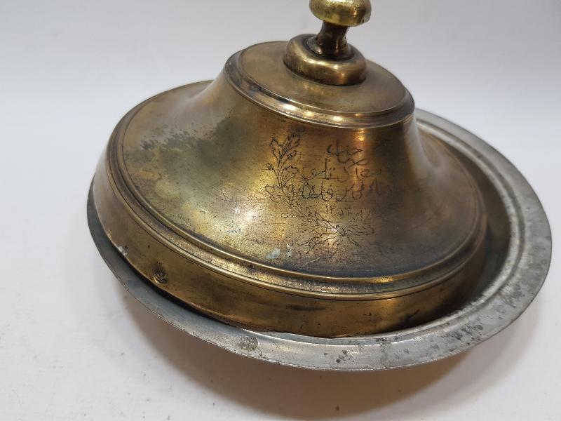 OSMANLI DÖNEMİ SARAY İŞİ OSMANLICA YAZILI KAPAKLI SAHAN