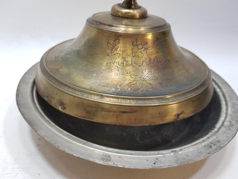 OSMANLI DÖNEMİ SARAY İŞİ OSMANLICA YAZILI KAPAKLI SAHAN