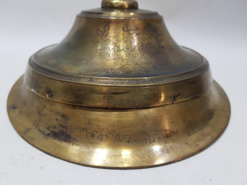 OSMANLI DÖNEMİ SARAY İŞİ OSMANLICA YAZILI KAPAKLI SAHAN