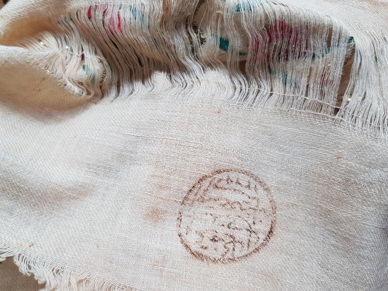 OSMANLICA DAMGALI 1853 TARİHLİ ÇOK NADİR HAVLU