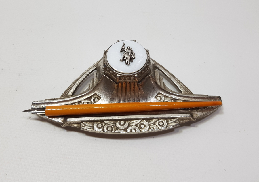 ORJİNAL DİVİDİ İLE GÜMÜŞ APLİKLİ ANTİKA KAPAKLI HOKKA