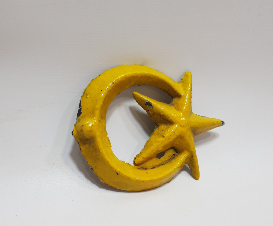 OSMANLI DÖNEMİ AY YILDIZLI BÜYÜK BOY ASKERİ APLİK