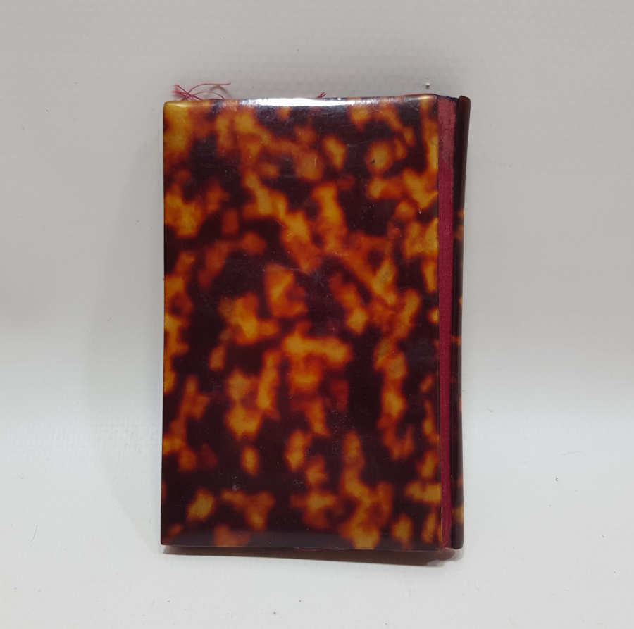 OSMANLI DÖNEMİ BAĞA ÜZERİ GÜMÜŞ İŞLEMELİ ÇOK NADİR NOT DEFTERİ