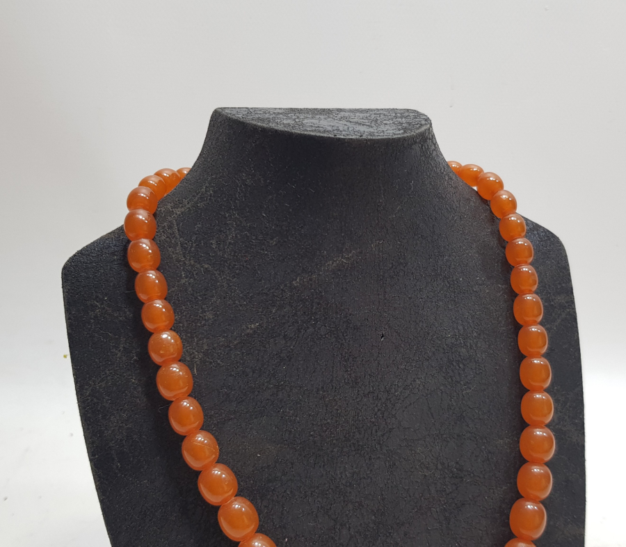 OSMANLI DÖNEMİ BÜYÜK HABBELİ SECCAR DAMLA KEHRİBAR GERDANLIK