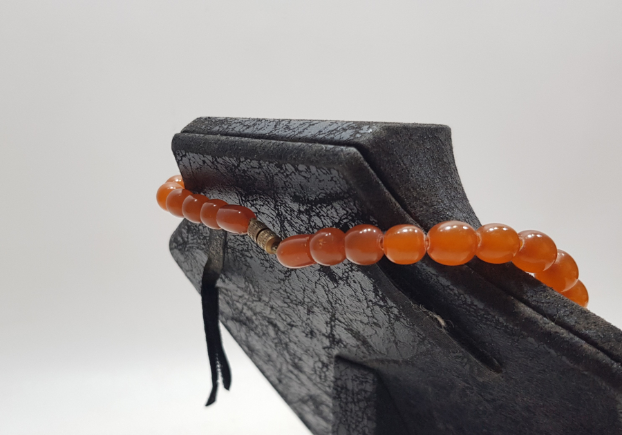 OSMANLI DÖNEMİ BÜYÜK HABBELİ SECCAR DAMLA KEHRİBAR GERDANLIK