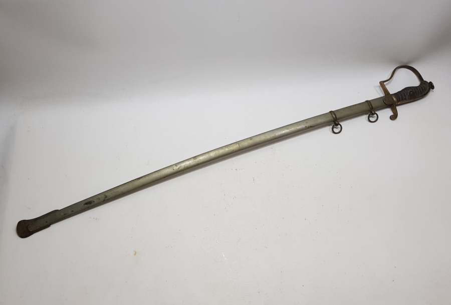 OSMANLI DÖNEMİ İGUANA SAPLI ÇOK NADİR SUBAY KILICI