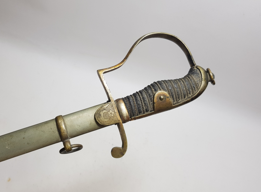 OSMANLI DÖNEMİ İGUANA SAPLI ÇOK NADİR SUBAY KILICI