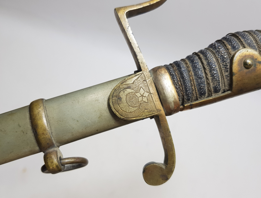 OSMANLI DÖNEMİ İGUANA SAPLI ÇOK NADİR SUBAY KILICI