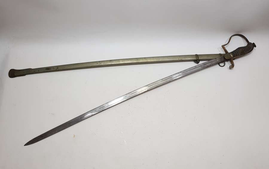 OSMANLI DÖNEMİ İGUANA SAPLI ÇOK NADİR SUBAY KILICI