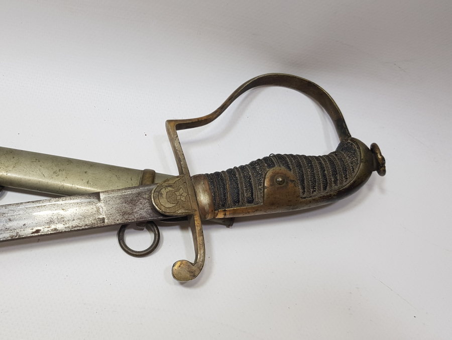 OSMANLI DÖNEMİ İGUANA SAPLI ÇOK NADİR SUBAY KILICI