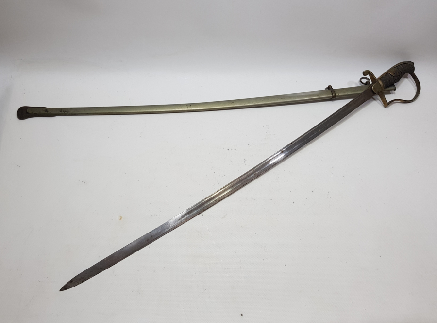 OSMANLI DÖNEMİ İGUANA SAPLI ÇOK NADİR SUBAY KILICI