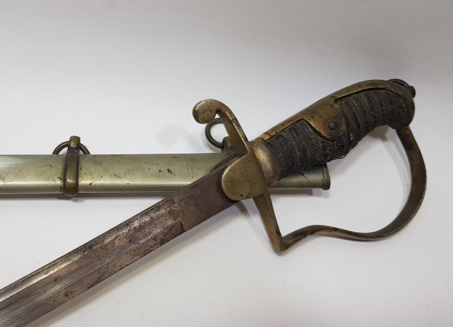 OSMANLI DÖNEMİ İGUANA SAPLI ÇOK NADİR SUBAY KILICI