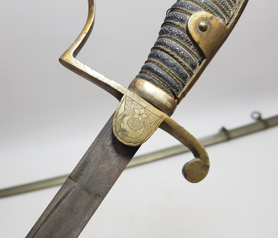 OSMANLI DÖNEMİ İGUANA SAPLI ÇOK NADİR SUBAY KILICI