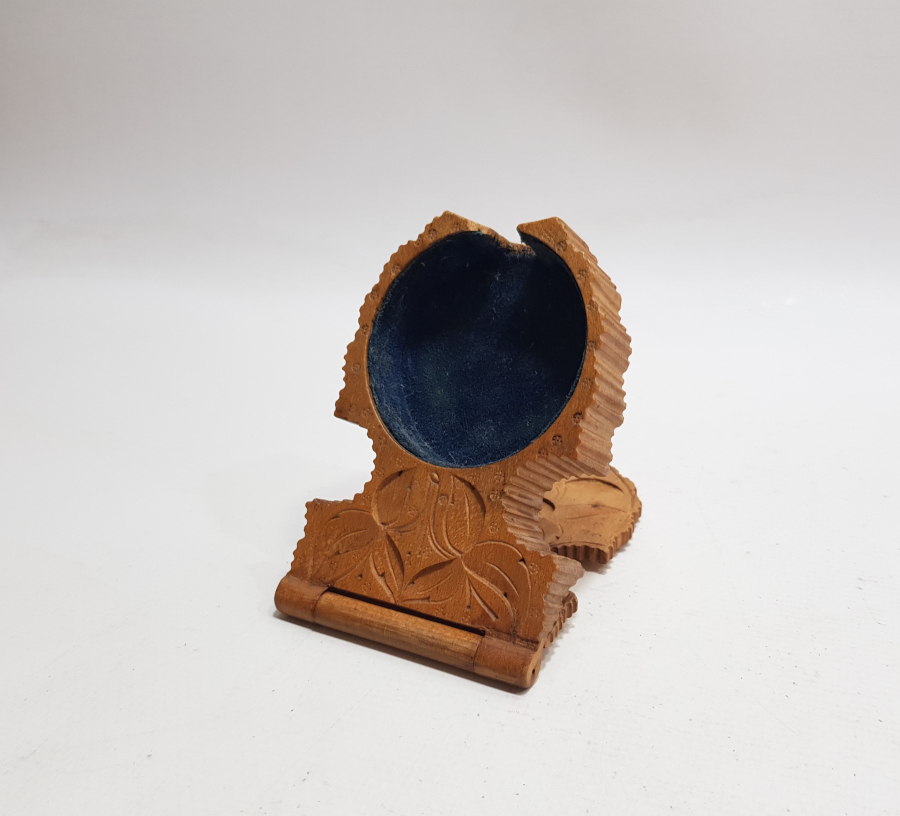 OSMANLI DÖNEMİ TAMAMI EL OYMA İŞÇİLİKLİ ANTİKA AHŞAP SAAT KUTUSU - SAAT STANDI