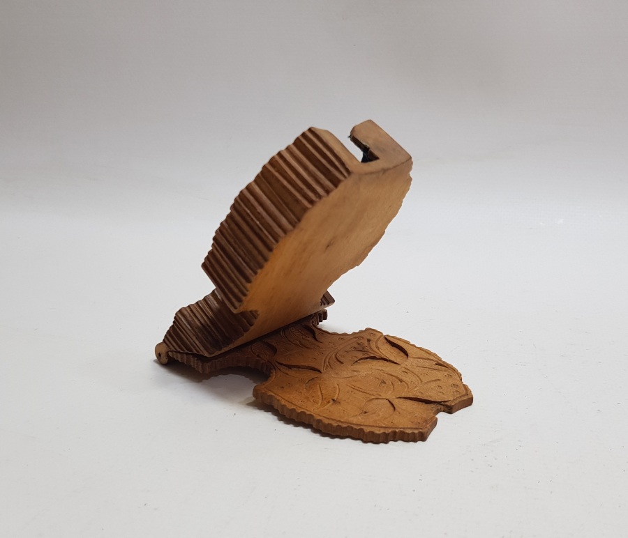 OSMANLI DÖNEMİ TAMAMI EL OYMA İŞÇİLİKLİ ANTİKA AHŞAP SAAT KUTUSU - SAAT STANDI