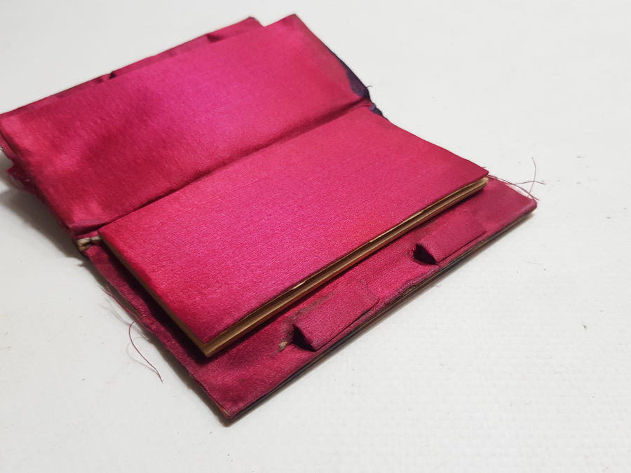 OSMANLI DÖNEMİ BAĞA ÜZERİ GÜMÜŞ İŞLEMELİ ÇOK NADİR NOT DEFTERİ