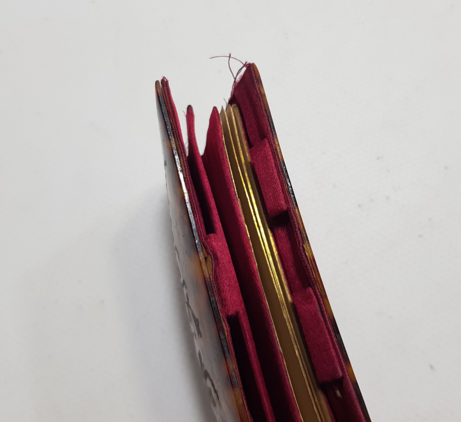 OSMANLI DÖNEMİ BAĞA ÜZERİ GÜMÜŞ İŞLEMELİ ÇOK NADİR NOT DEFTERİ