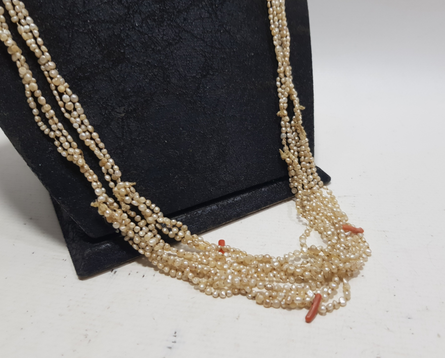 OSMANLI DÖNEMİ MERCAN TAŞLI ÇOK NADİR KUM İNCİ