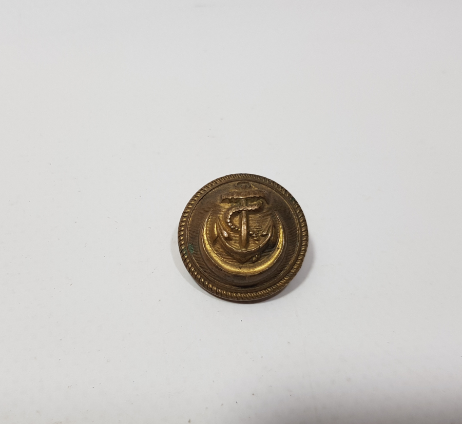 ÜZERİ HİLALLİ VE ALTIN VARAKLI BÜYÜK BOY OSMANLI SUBAY DÜĞMESİ