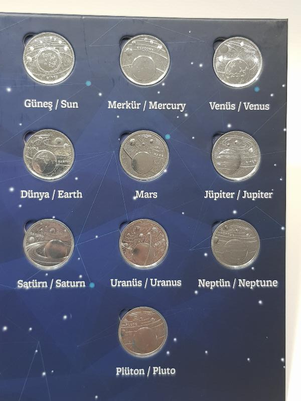 GÜNEŞ SİSTEMİ HATIRA PARA SETİ