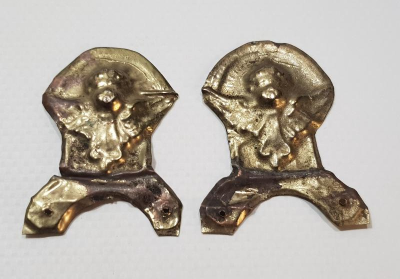 OSMANLI DÖNEMİ RUM İŞİ BİR ÇİFT MELEK ÇOCUK FORMLU ADAKLIK