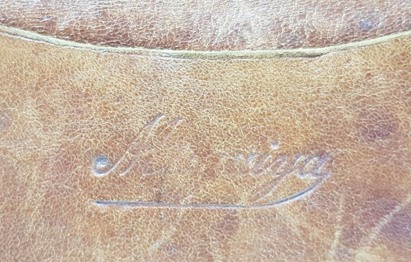 OSMANLICA VE FRANSIZCA YAZILI DERİ CÜZDAN