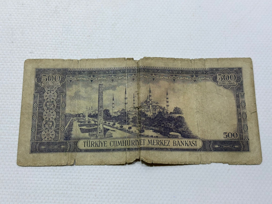 5. EMİSYON 500 LİRA KAĞIT PARA