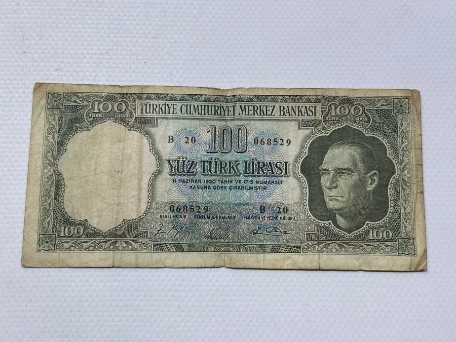 T.C. 5. EMİSYON 100 LİRA KAĞIT PARA