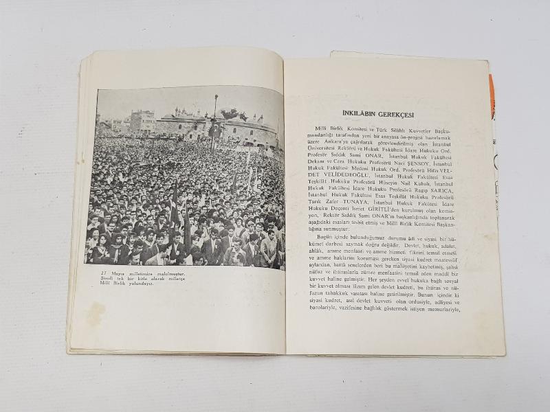 1960 DARBESİ TÜM EKLERİYLE BİRLİKTE ÇOK NADİR YASSIADA BROŞÜRÜ