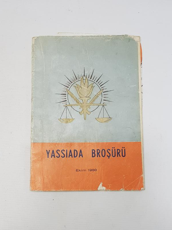 1960 DARBESİ TÜM EKLERİYLE BİRLİKTE ÇOK NADİR YASSIADA BROŞÜRÜ