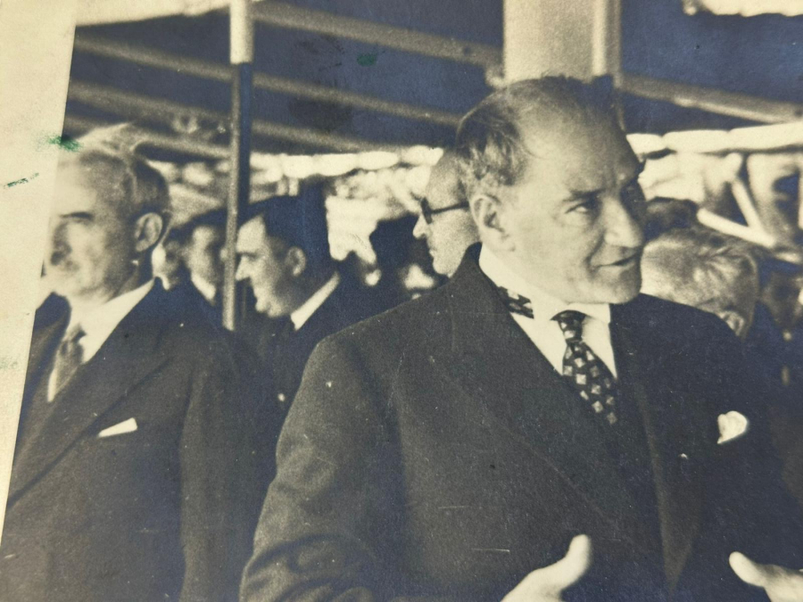 ATATÜRK VE İRAN ŞAHI RIZA PEHLEVİ ORJİNAL FOTOĞRAF