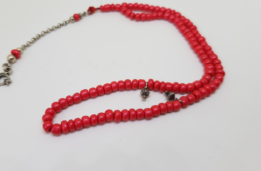 MERCAN TAŞINDAN MAMUL ANTİKA NAMAZ TESPİHİ