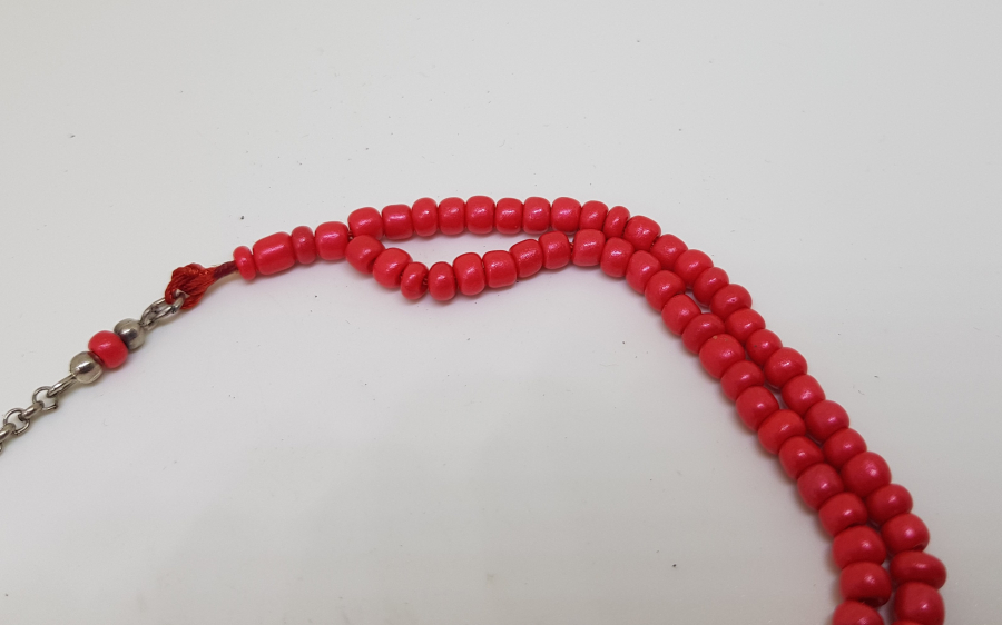 MERCAN TAŞINDAN MAMUL ANTİKA NAMAZ TESPİHİ