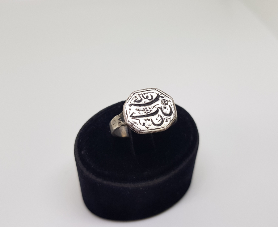 OSMANLI DÖNEMİ DÖNEMİ HAKKAK PARAFLI GÜMÜŞ DERVİŞ YÜZÜĞÜ