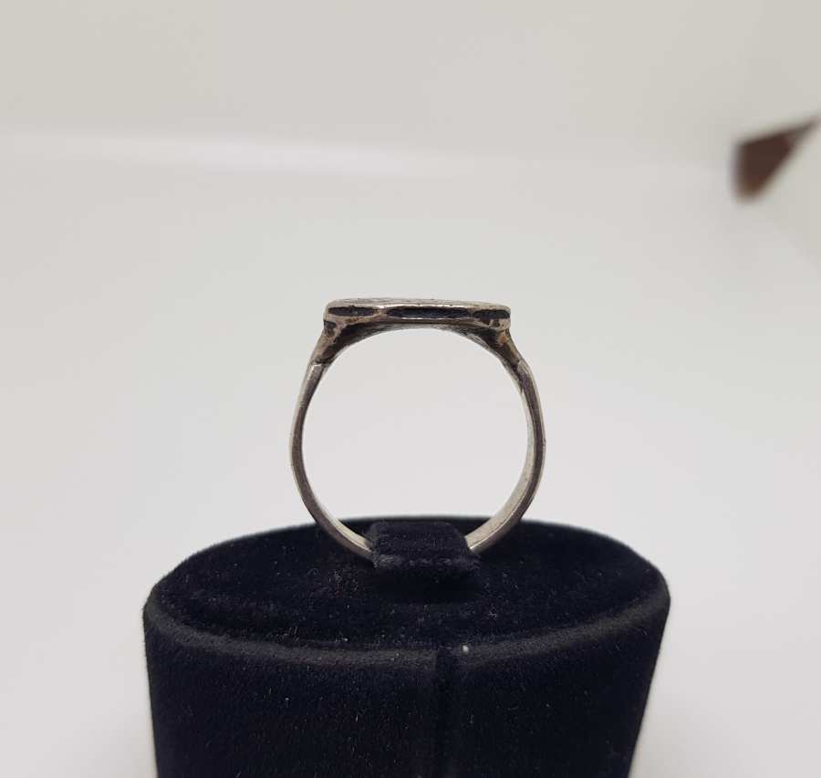 OSMANLI DÖNEMİ DÖNEMİ HAKKAK PARAFLI GÜMÜŞ DERVİŞ YÜZÜĞÜ