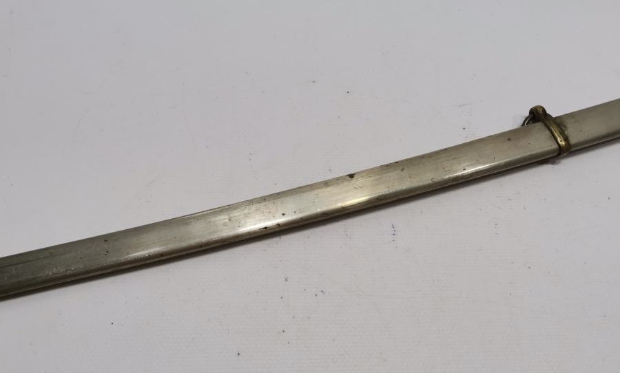 1. DÜNYA SAVAŞI DÖNEMİ BOYNUZ SAPLI VE AY YILDIZLI OSMANLI HAFİF SÜVARİ KILICI