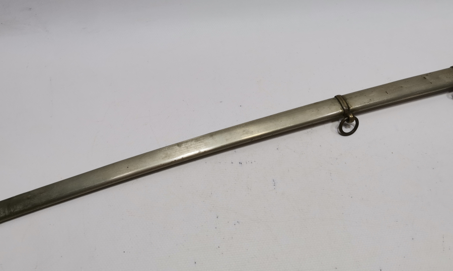 1. DÜNYA SAVAŞI DÖNEMİ BOYNUZ SAPLI VE AY YILDIZLI OSMANLI HAFİF SÜVARİ KILICI