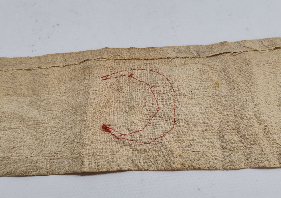 1. DÜNYA SAVAŞI DÖNEMİ DAMGALI HİLAL-İ AHMER KOL BANDI