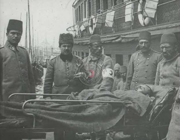 1. DÜNYA SAVAŞI DÖNEMİ DAMGALI HİLAL-İ AHMER KOL BANDI