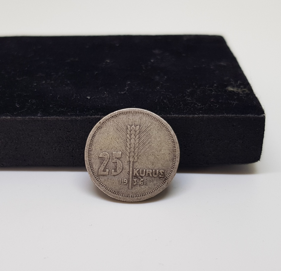 1936 YILI GÜMÜŞ 25 KURUŞ