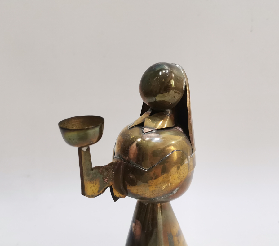 MERYEM ANA FORMUNDA YAPILMIŞ ANTİKA MUMLUK