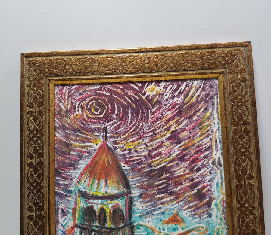 NİHAL GÜRES İMZALI SULU BOYA TABLO