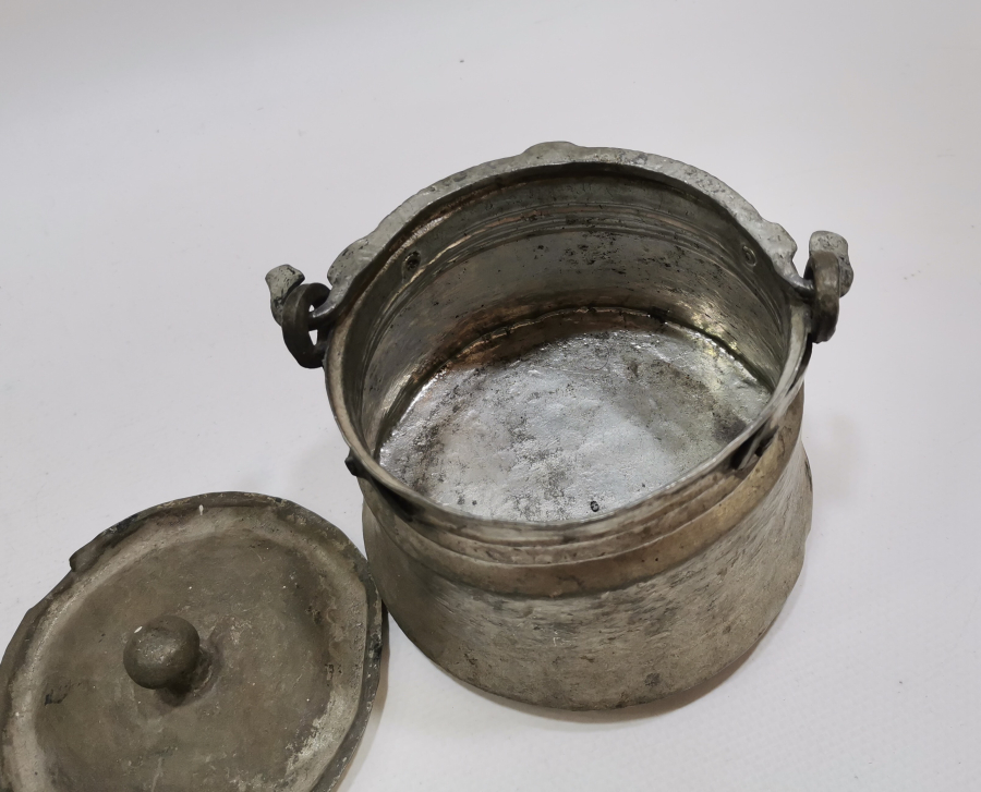 OSMANLI DÖNEMİ BAKIR KAPAKLI YOĞURT BAKRACI